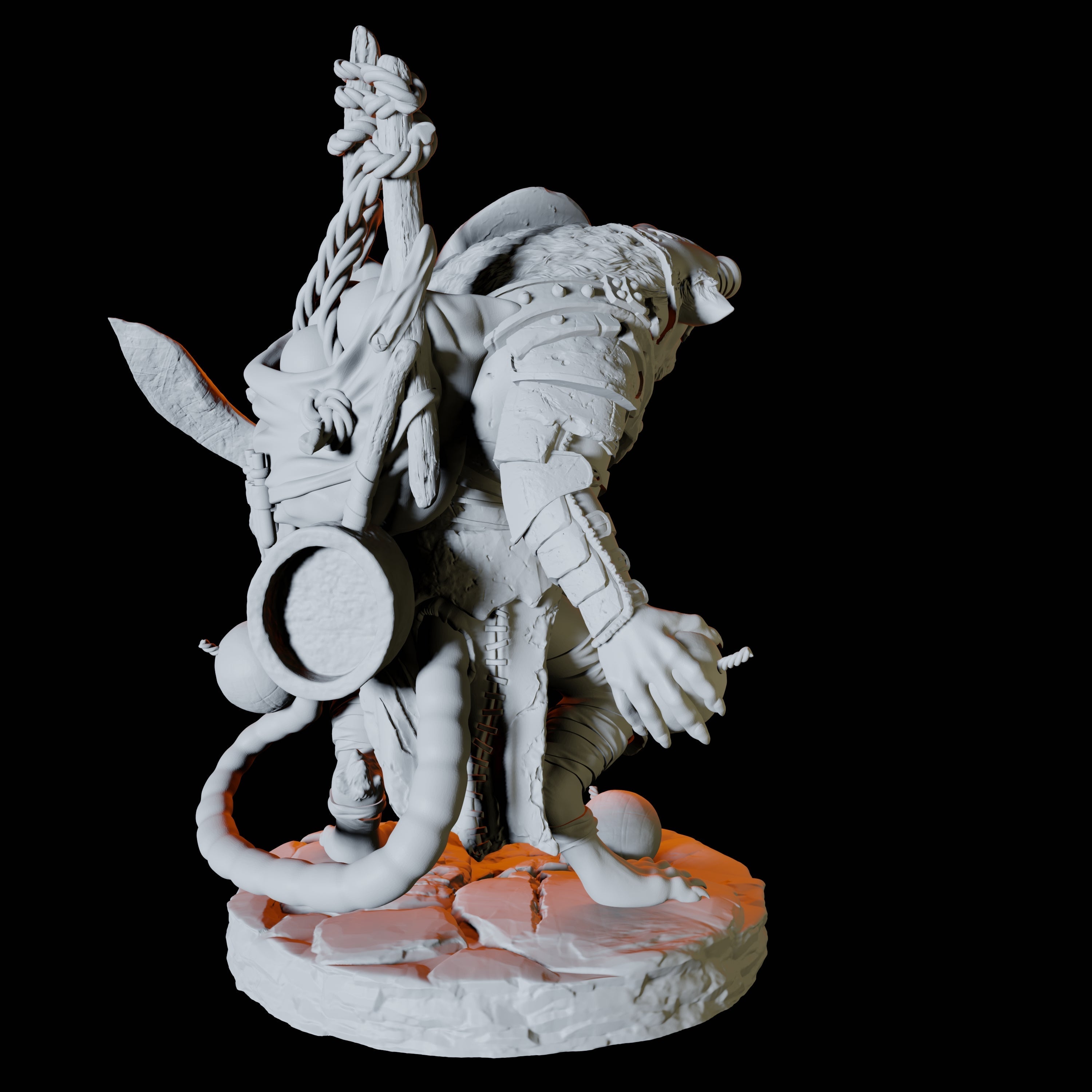 Ratfolk Scout A Miniature for Dungeons and Dragons, Pathfinder or other TTRPGs