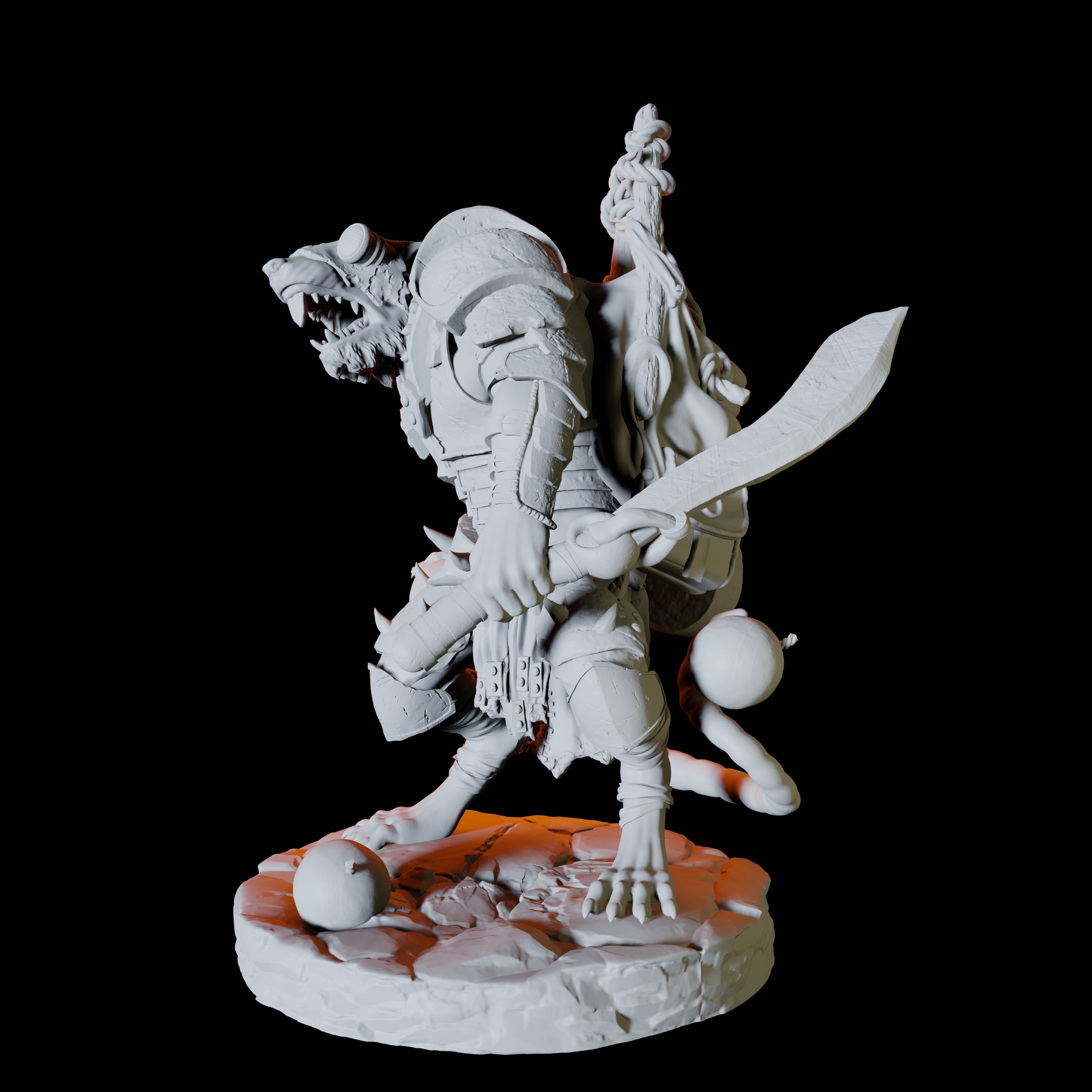 Ratfolk Scout A Miniature for Dungeons and Dragons, Pathfinder or other TTRPGs