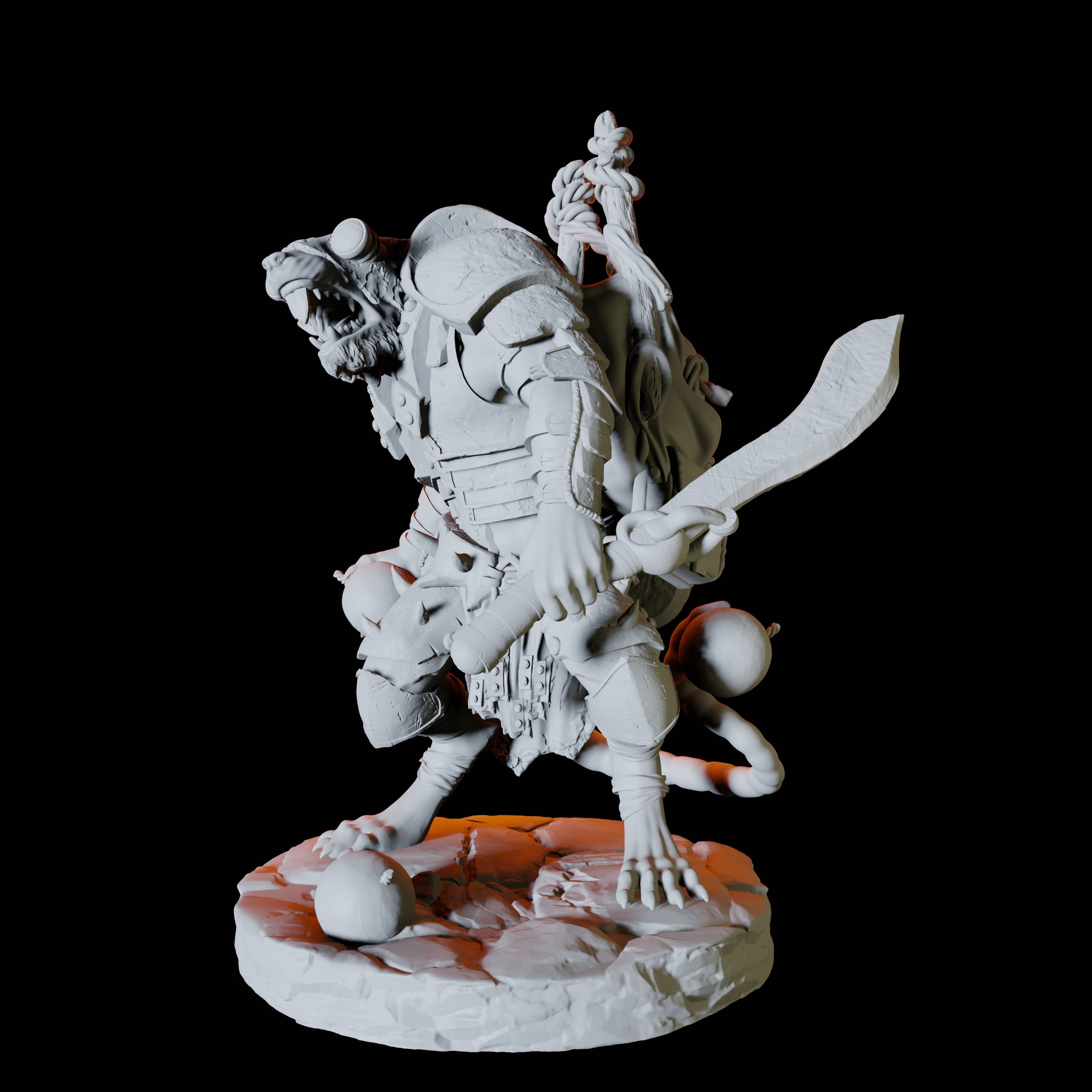 Ratfolk Scout A Miniature for Dungeons and Dragons, Pathfinder or other TTRPGs