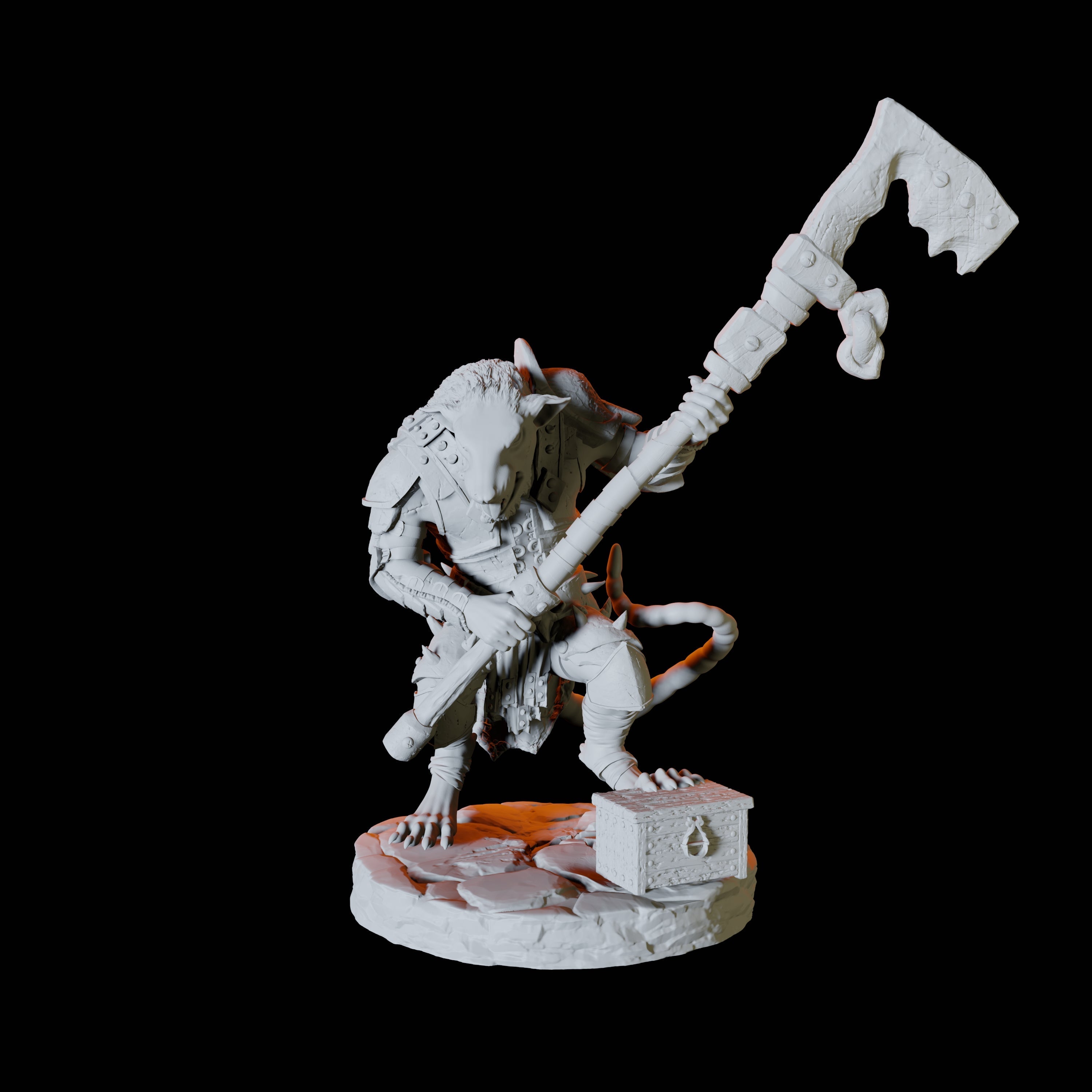 Ratfolk Scout B Miniature for Dungeons and Dragons, Pathfinder or other TTRPGs