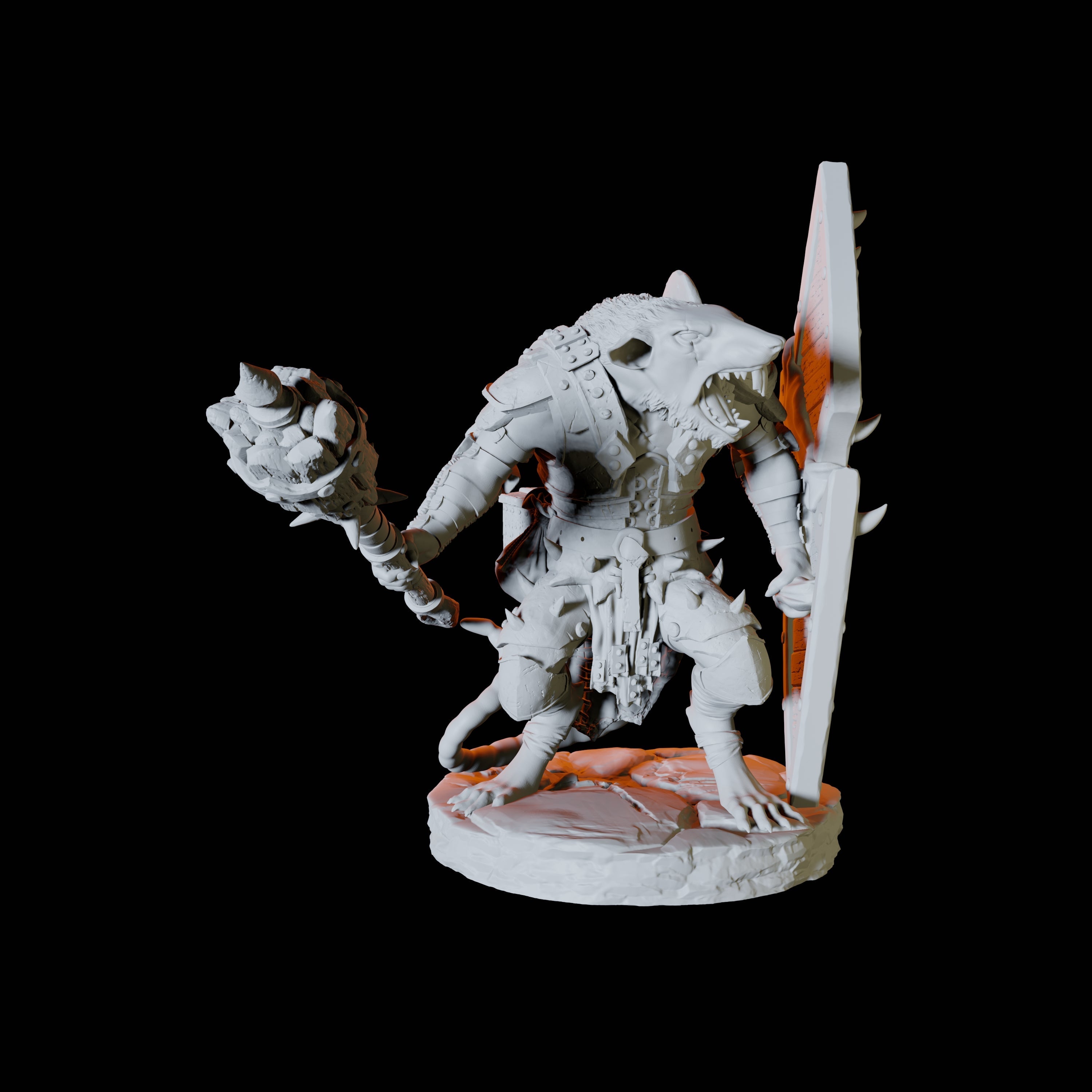 Ratfolk Scout C Miniature for Dungeons and Dragons, Pathfinder or other TTRPGs