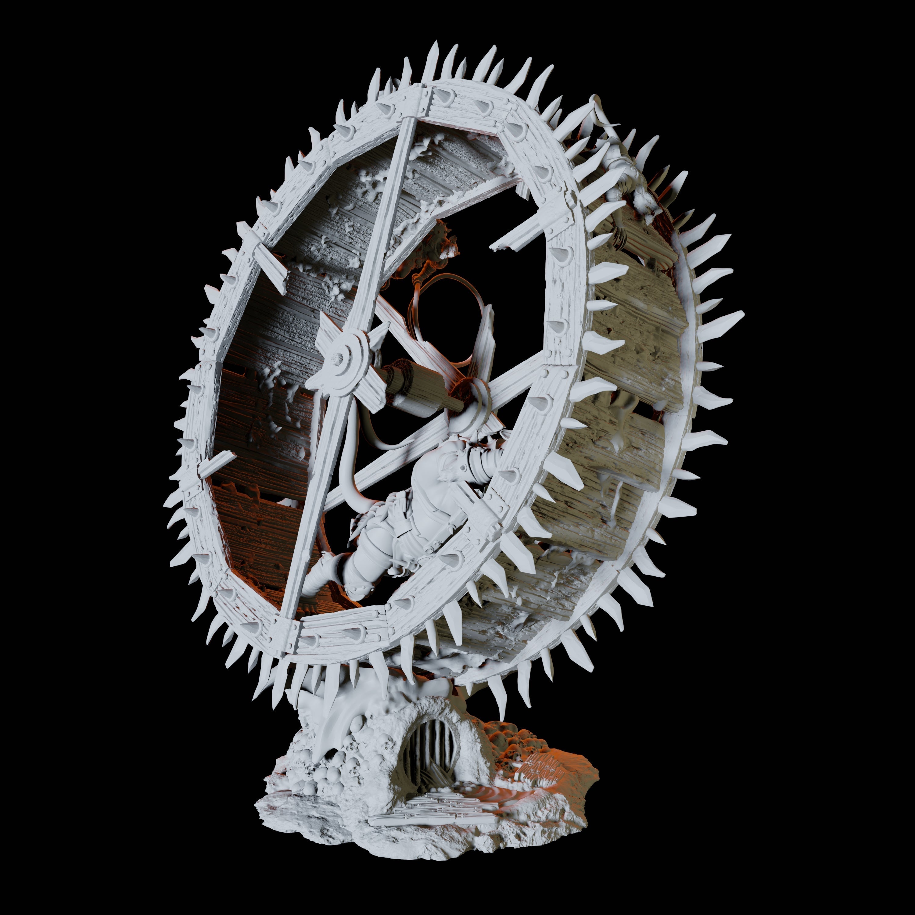 Ratfolk Siege Wheel Miniature for Dungeons and Dragons, Pathfinder or other TTRPGs