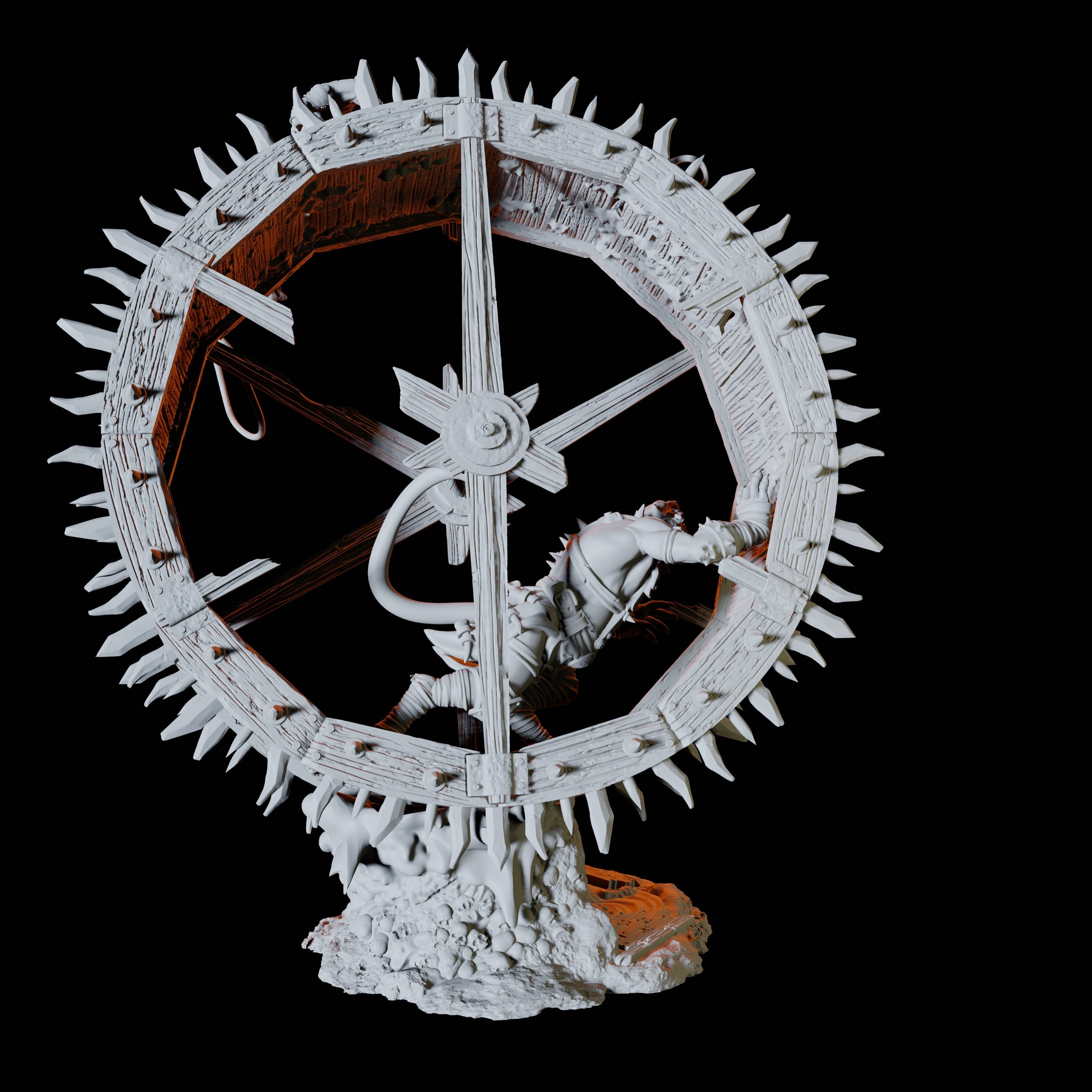 Ratfolk Siege Wheel Miniature for Dungeons and Dragons, Pathfinder or other TTRPGs