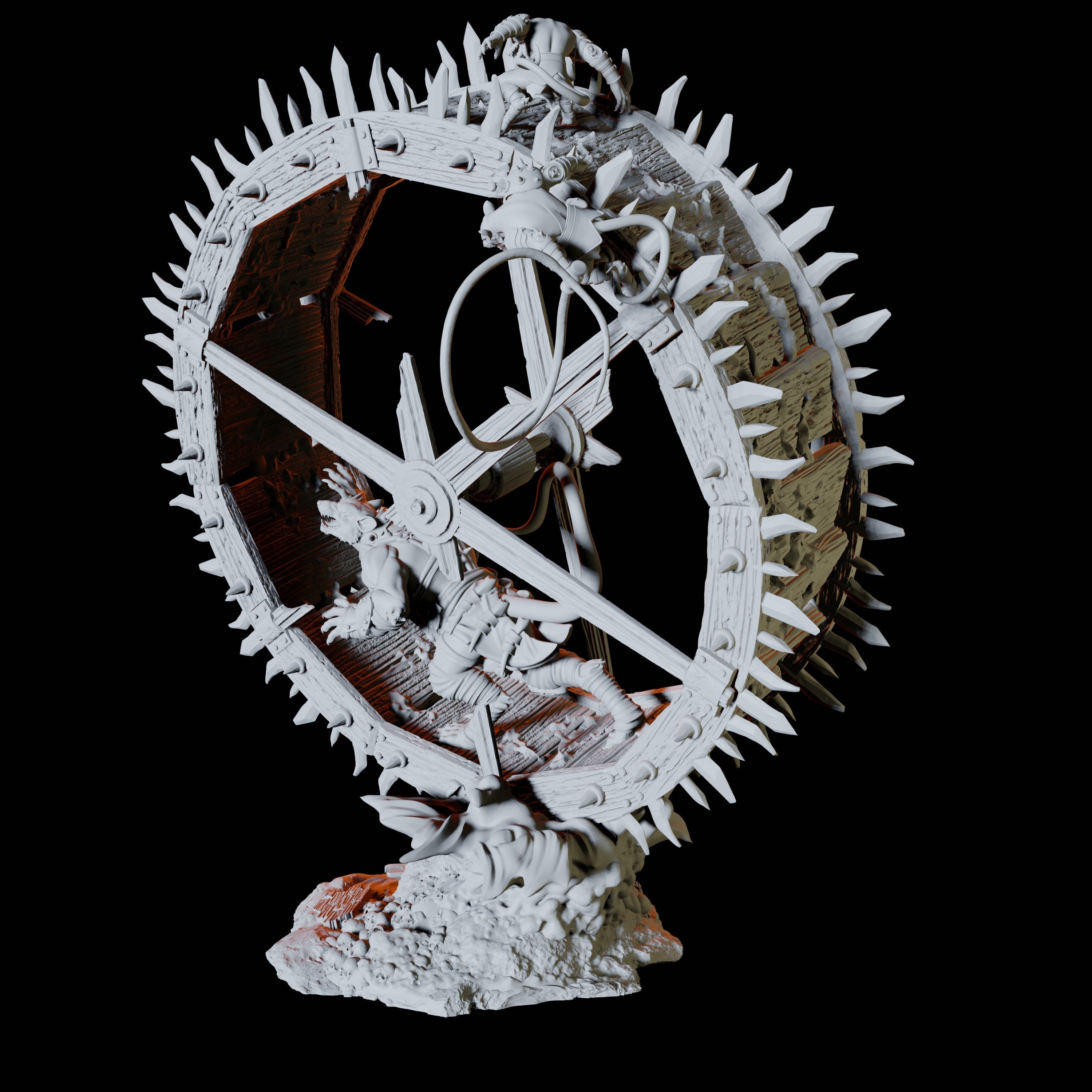 Ratfolk Siege Wheel Miniature for Dungeons and Dragons, Pathfinder or other TTRPGs