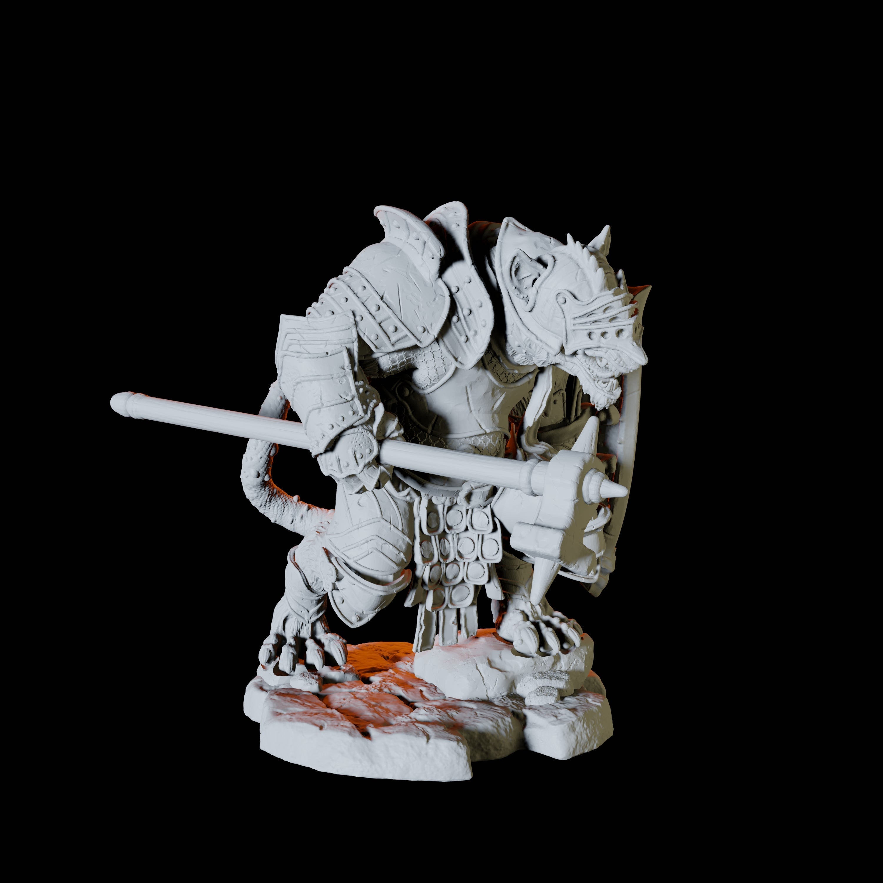 Ratfolk Soldier A Miniature for Dungeons and Dragons, Pathfinder or other TTRPGs