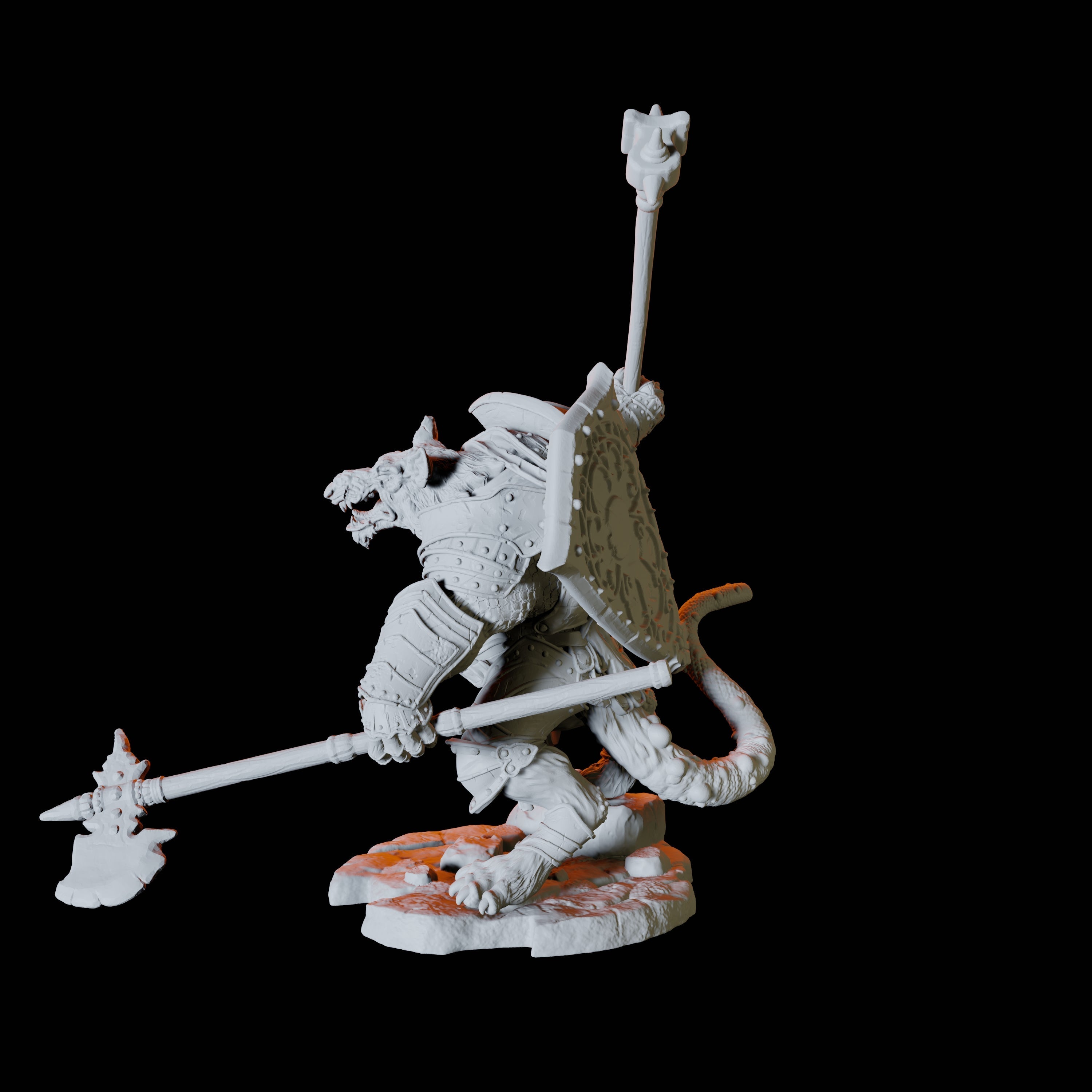 Ratfolk Soldier B Miniature for Dungeons and Dragons, Pathfinder or other TTRPGs