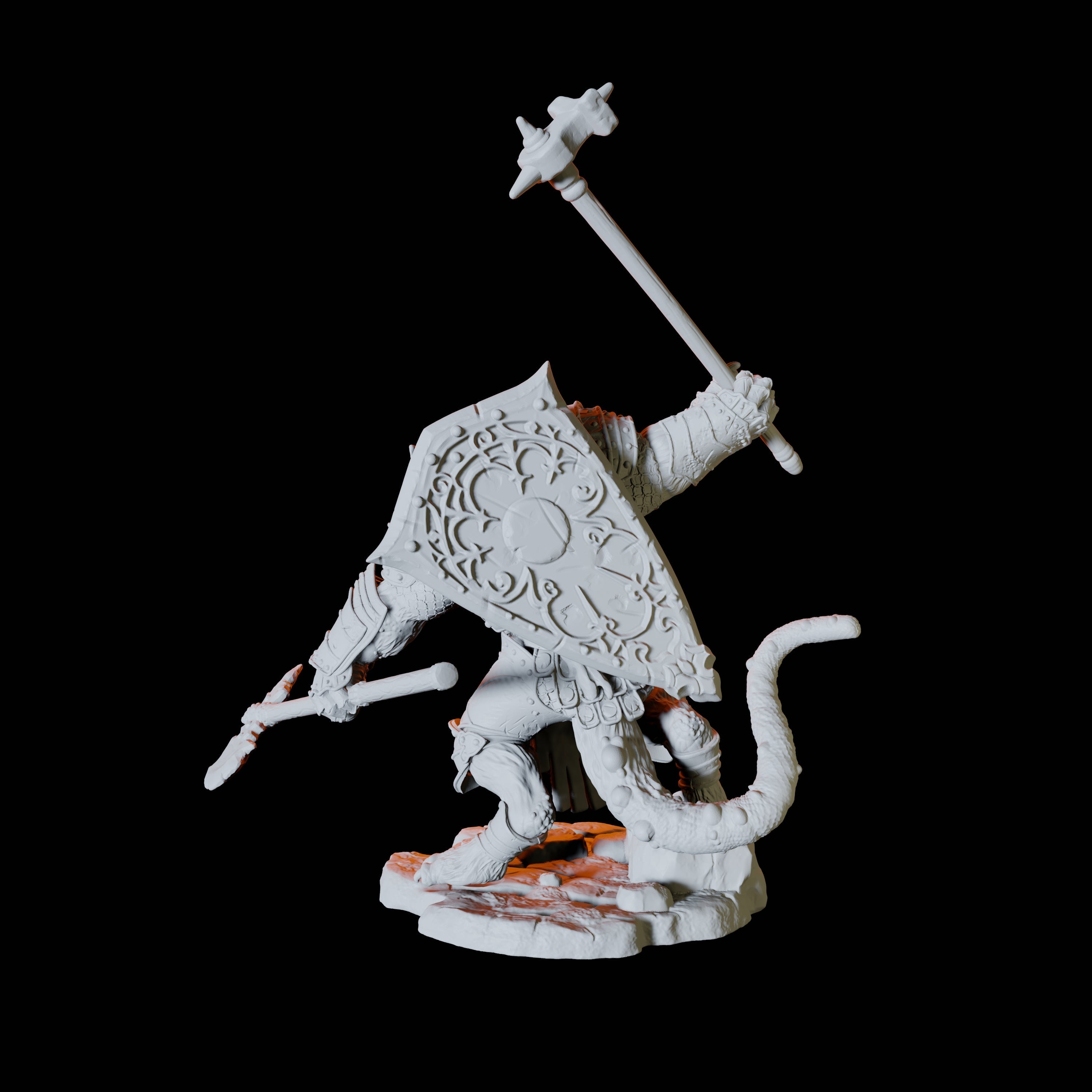 Ratfolk Soldier B Miniature for Dungeons and Dragons, Pathfinder or other TTRPGs