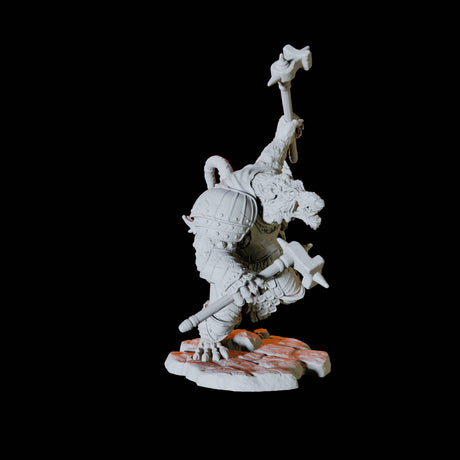 Ratfolk Soldier D Miniature for Dungeons and Dragons, Pathfinder or other TTRPGs