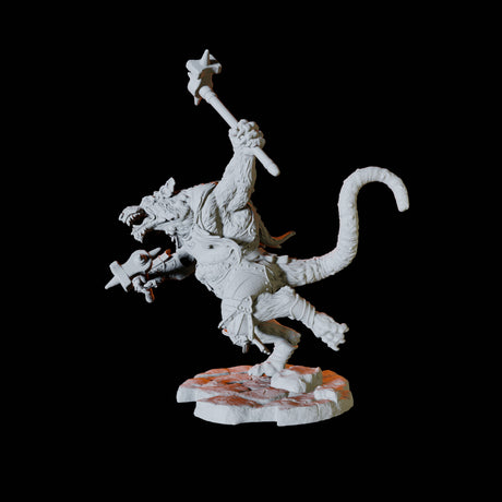 Ratfolk Soldier D Miniature for Dungeons and Dragons, Pathfinder or other TTRPGs
