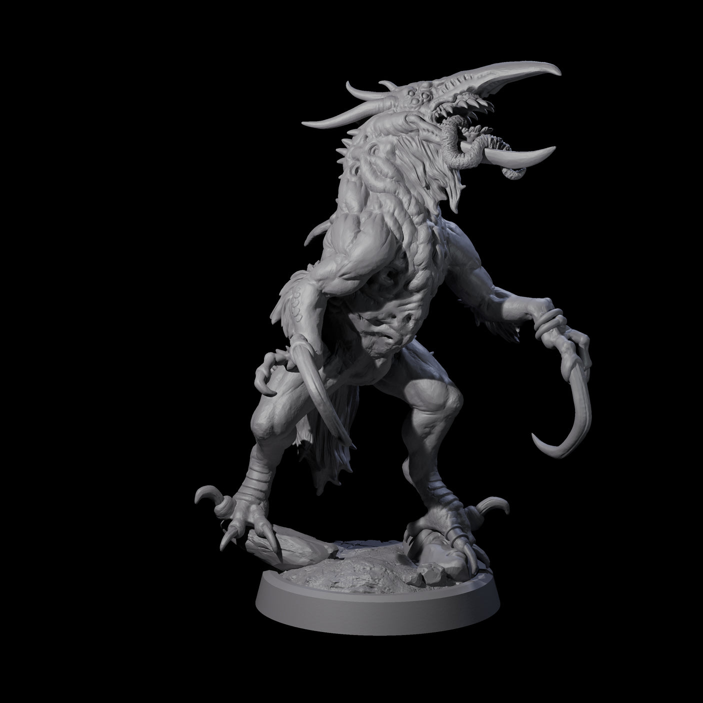 Ravaged Axe Beak Beast A Miniature for Dungeons and Dragons, Pathfinder or other TTRPGs
