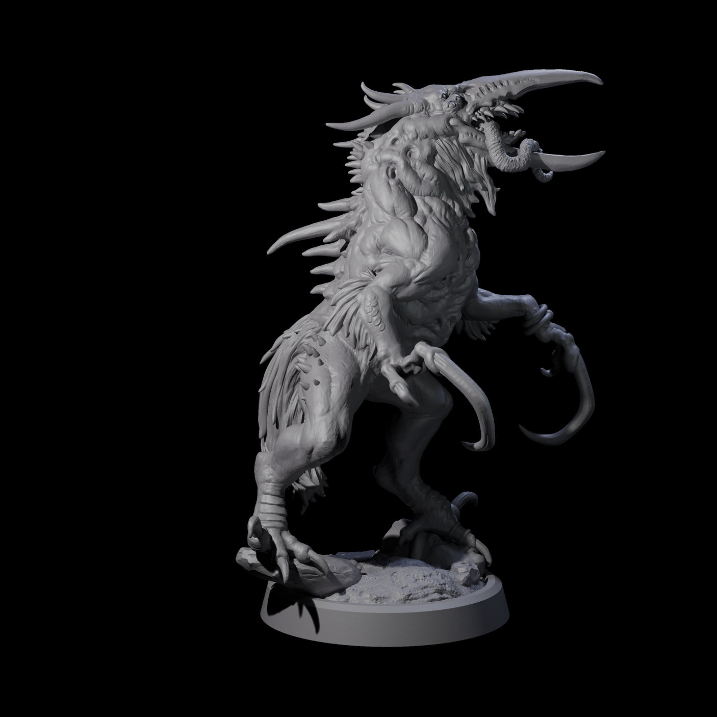 Ravaged Axe Beak Beast A Miniature for Dungeons and Dragons, Pathfinder or other TTRPGs