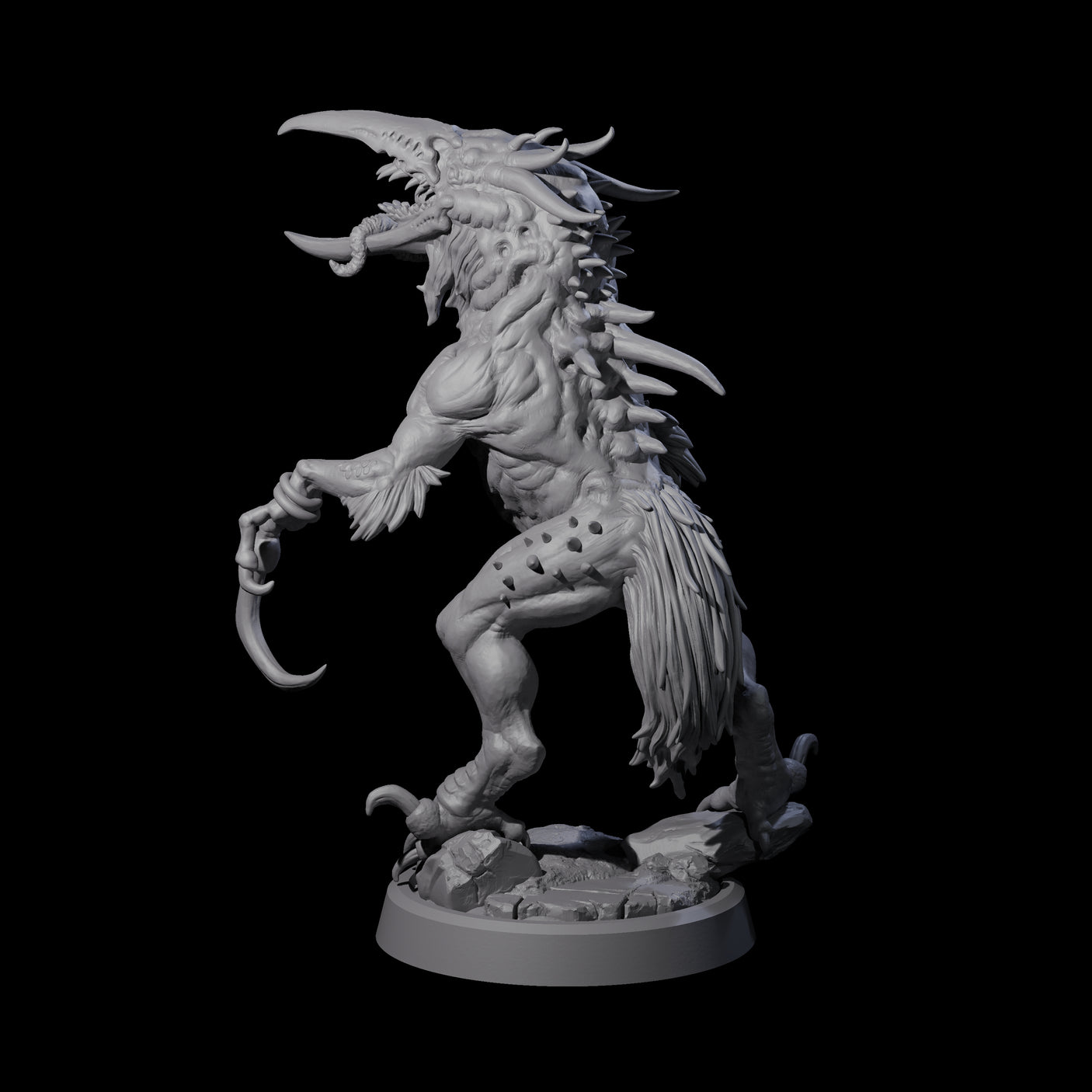 Ravaged Axe Beak Beast A Miniature for Dungeons and Dragons, Pathfinder or other TTRPGs