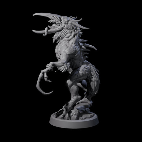 Ravaged Axe Beak Beast A Miniature for Dungeons and Dragons, Pathfinder or other TTRPGs