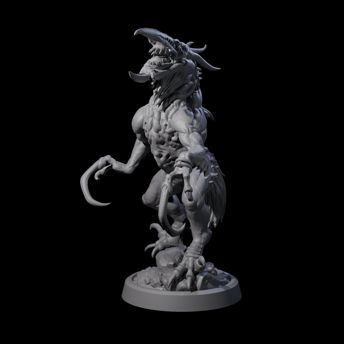 Ravaged Axe Beak Beast A Miniature for Dungeons and Dragons, Pathfinder or other TTRPGs