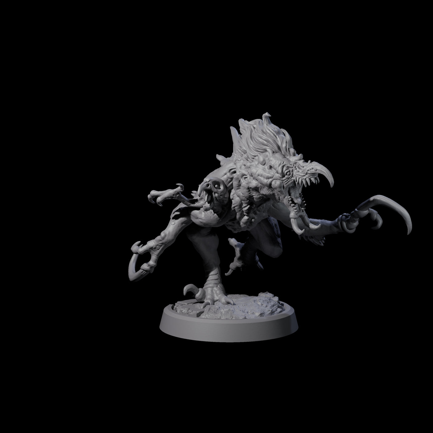 Ravaged Axe Beak Beast B Miniature for Dungeons and Dragons, Pathfinder or other TTRPGs