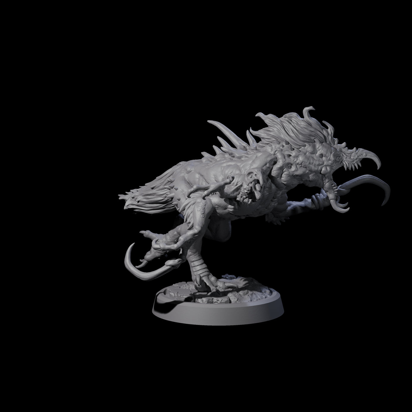 Ravaged Axe Beak Beast B Miniature for Dungeons and Dragons, Pathfinder or other TTRPGs