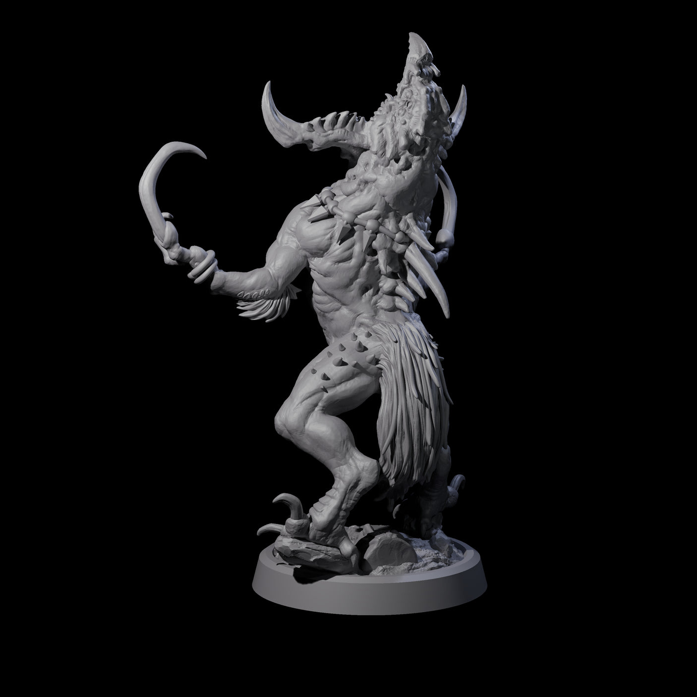 Ravaged Axe Beak Beast C Miniature for Dungeons and Dragons, Pathfinder or other TTRPGs