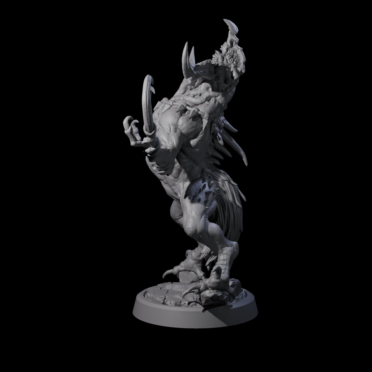 Ravaged Axe Beak Beast C Miniature for Dungeons and Dragons, Pathfinder or other TTRPGs