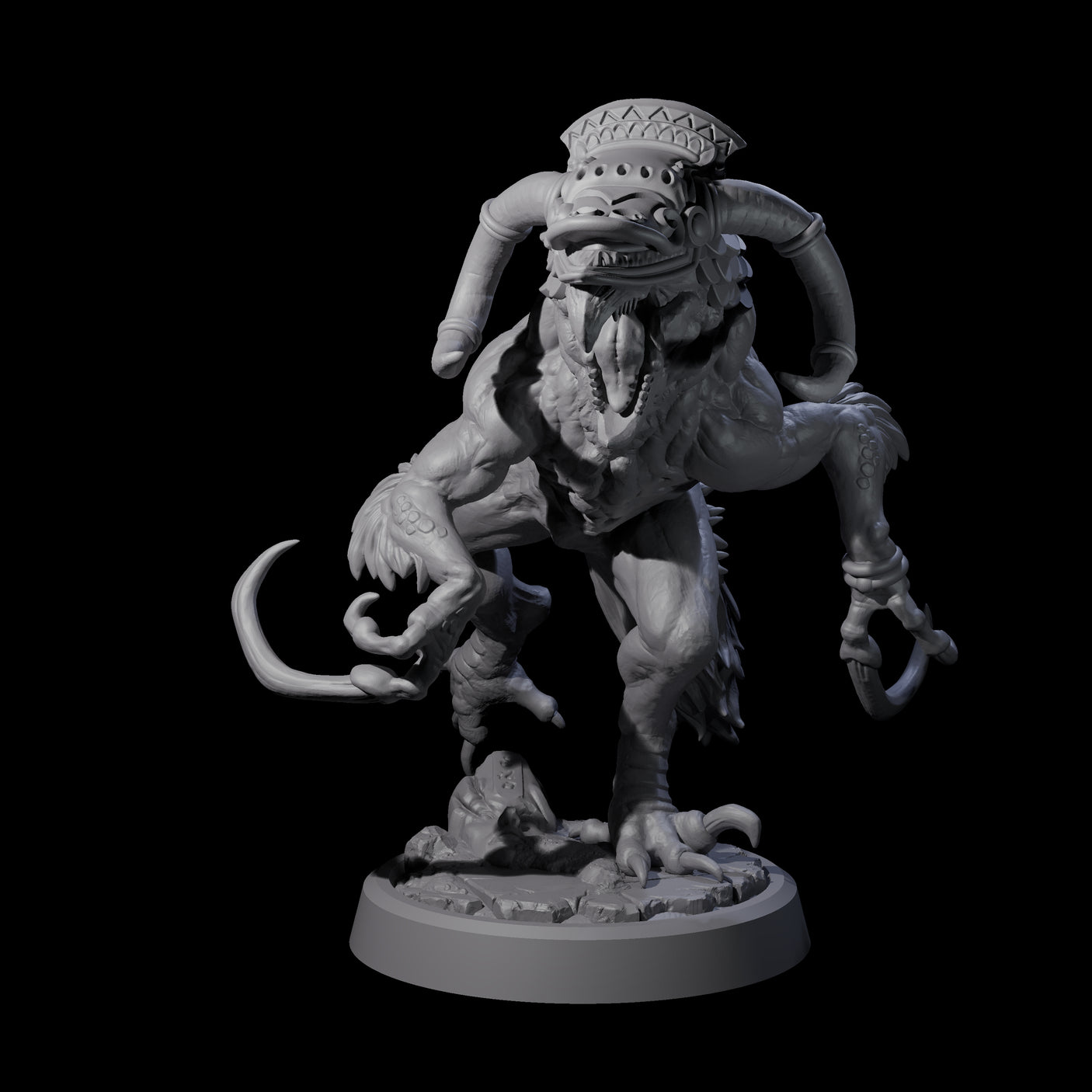 Ravaged Axe Beak Beast D Miniature for Dungeons and Dragons, Pathfinder or other TTRPGs