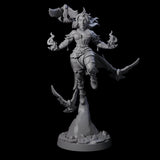 Raven Loving Druid Miniature for Dungeons and Dragons, Pathfinder or other TTRPGs