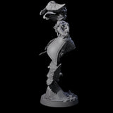 Raven Loving Druid Miniature for Dungeons and Dragons, Pathfinder or other TTRPGs
