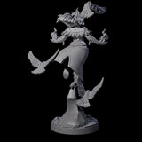Raven Loving Druid Miniature for Dungeons and Dragons, Pathfinder or other TTRPGs