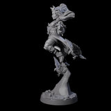Raven Loving Druid Miniature for Dungeons and Dragons, Pathfinder or other TTRPGs