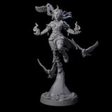 Raven Loving Druid Miniature for Dungeons and Dragons, Pathfinder or other TTRPGs