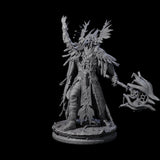 Raven Masked Master Dark Elf Druid Miniature for Dungeons and Dragons, Pathfinder or other TTRPGs