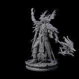 Raven Masked Master Dark Elf Druid Miniature for Dungeons and Dragons, Pathfinder or other TTRPGs