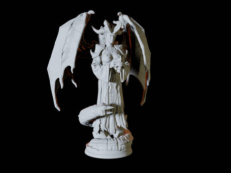 Raven Queen Miniature for Dungeons and Dragons, Pathfinder or other TTRPGs