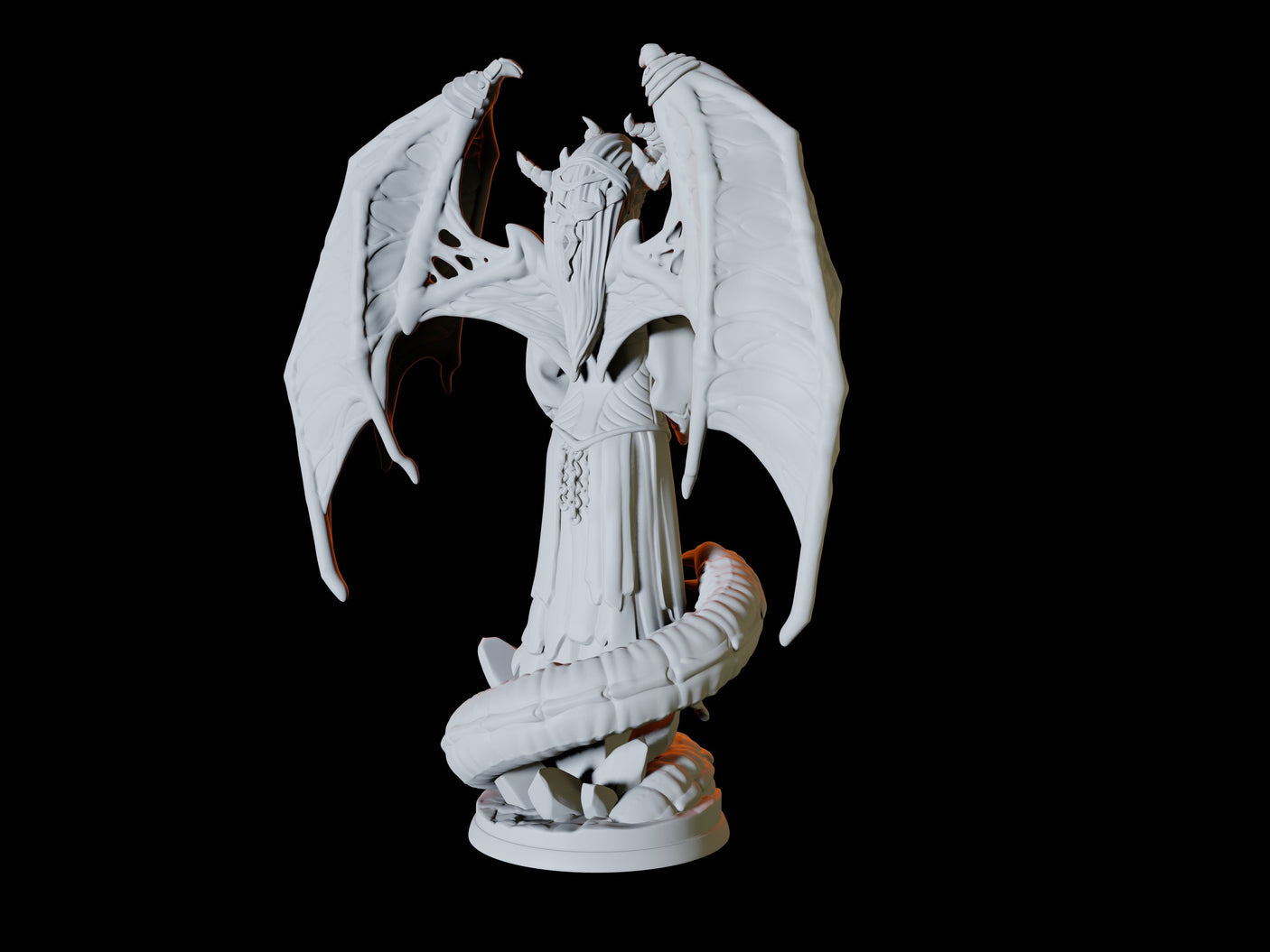 Raven Queen Miniature for Dungeons and Dragons, Pathfinder or other TTRPGs
