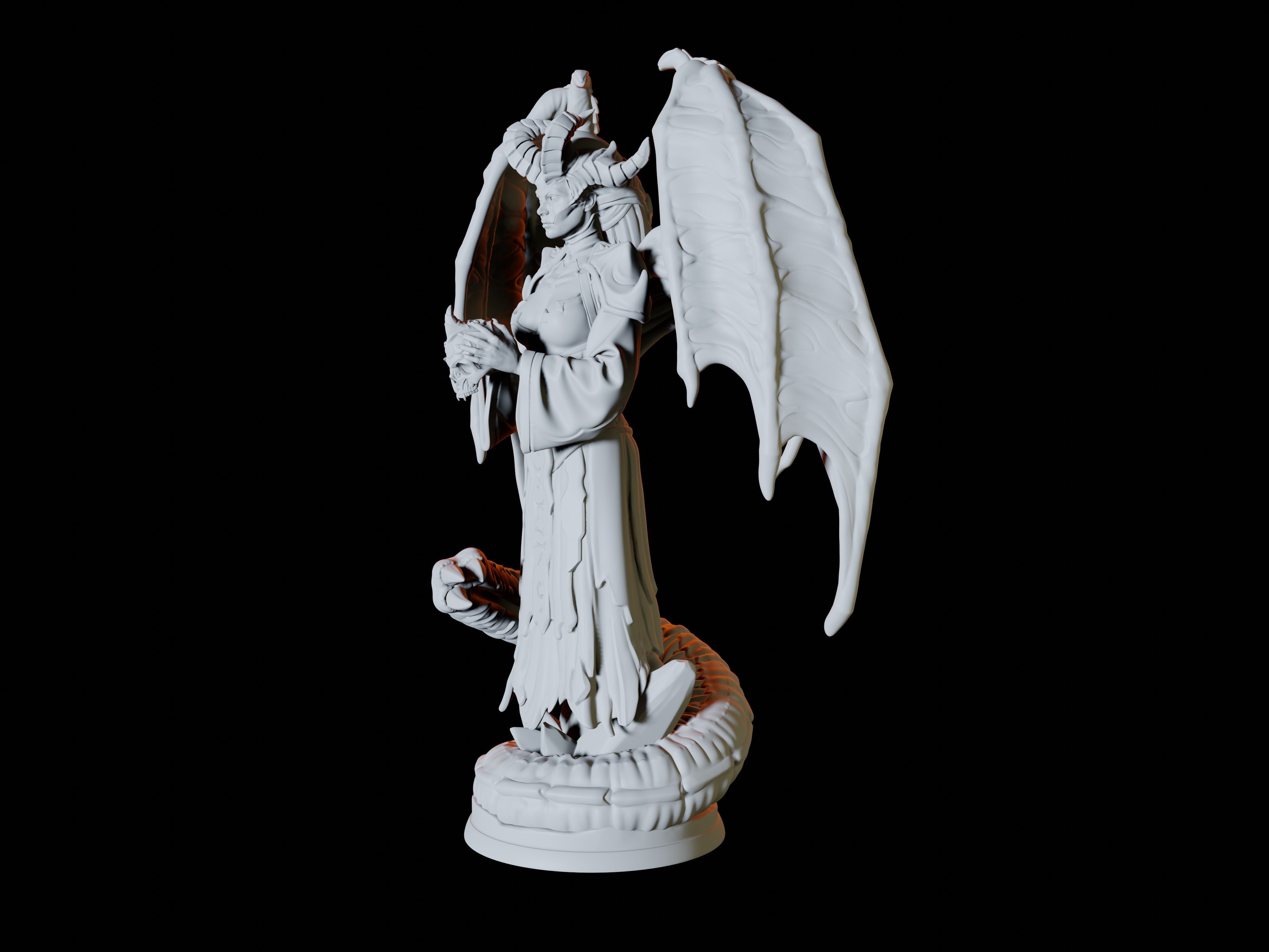 Raven Queen Miniature for Dungeons and Dragons - Myth Forged