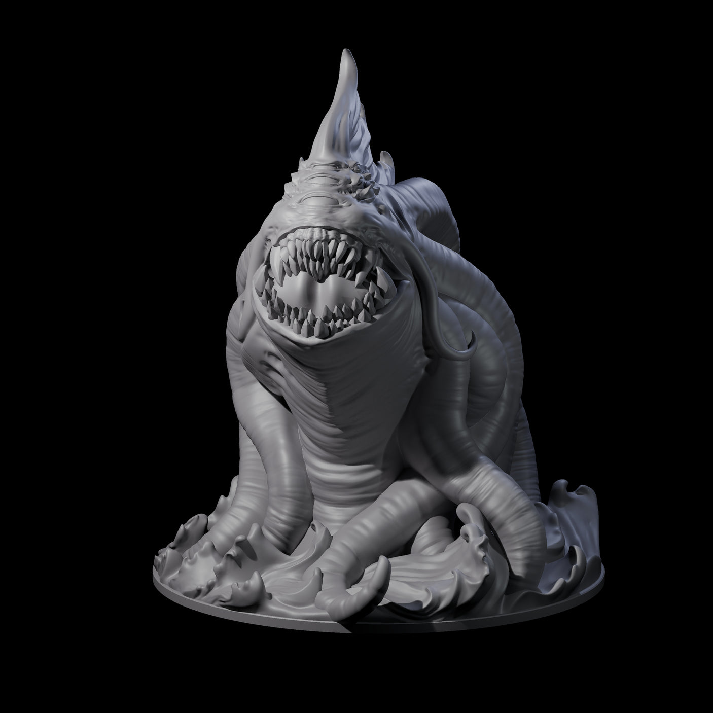 Ravenous Aboleth Overlord Miniature for Dungeons and Dragons, Pathfinder or other TTRPGs