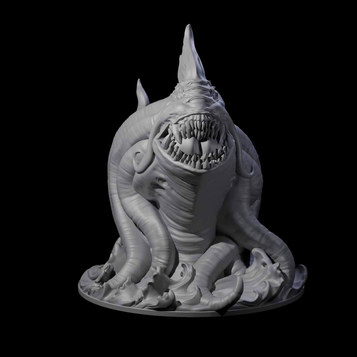 Ravenous Aboleth Overlord Miniature for Dungeons and Dragons, Pathfinder or other TTRPGs
