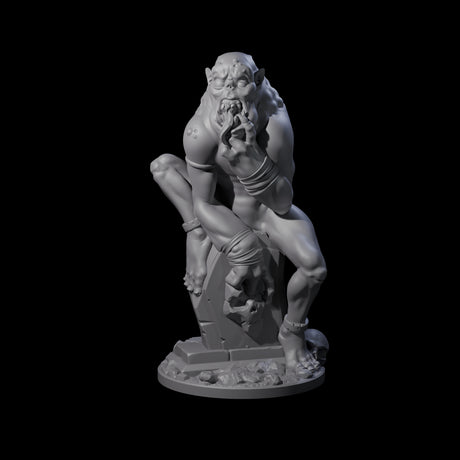 Ravenous Ghoul Necrophage Miniature for Dungeons and Dragons, Pathfinder or other TTRPGs
