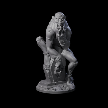 Ravenous Ghoul Necrophage Miniature for Dungeons and Dragons, Pathfinder or other TTRPGs