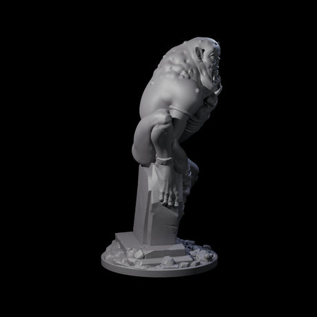 Ravenous Ghoul Necrophage Miniature for Dungeons and Dragons, Pathfinder or other TTRPGs