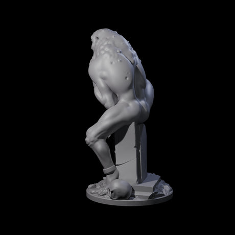 Ravenous Ghoul Necrophage Miniature for Dungeons and Dragons, Pathfinder or other TTRPGs