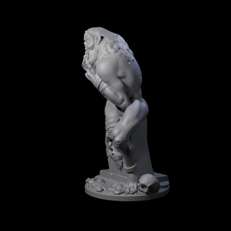 Ravenous Ghoul Necrophage Miniature for Dungeons and Dragons, Pathfinder or other TTRPGs