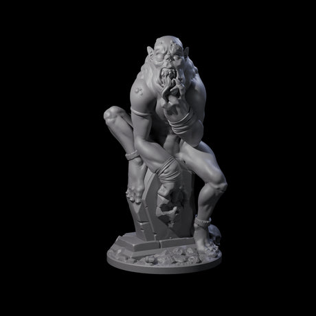 Ravenous Ghoul Necrophage Miniature for Dungeons and Dragons, Pathfinder or other TTRPGs