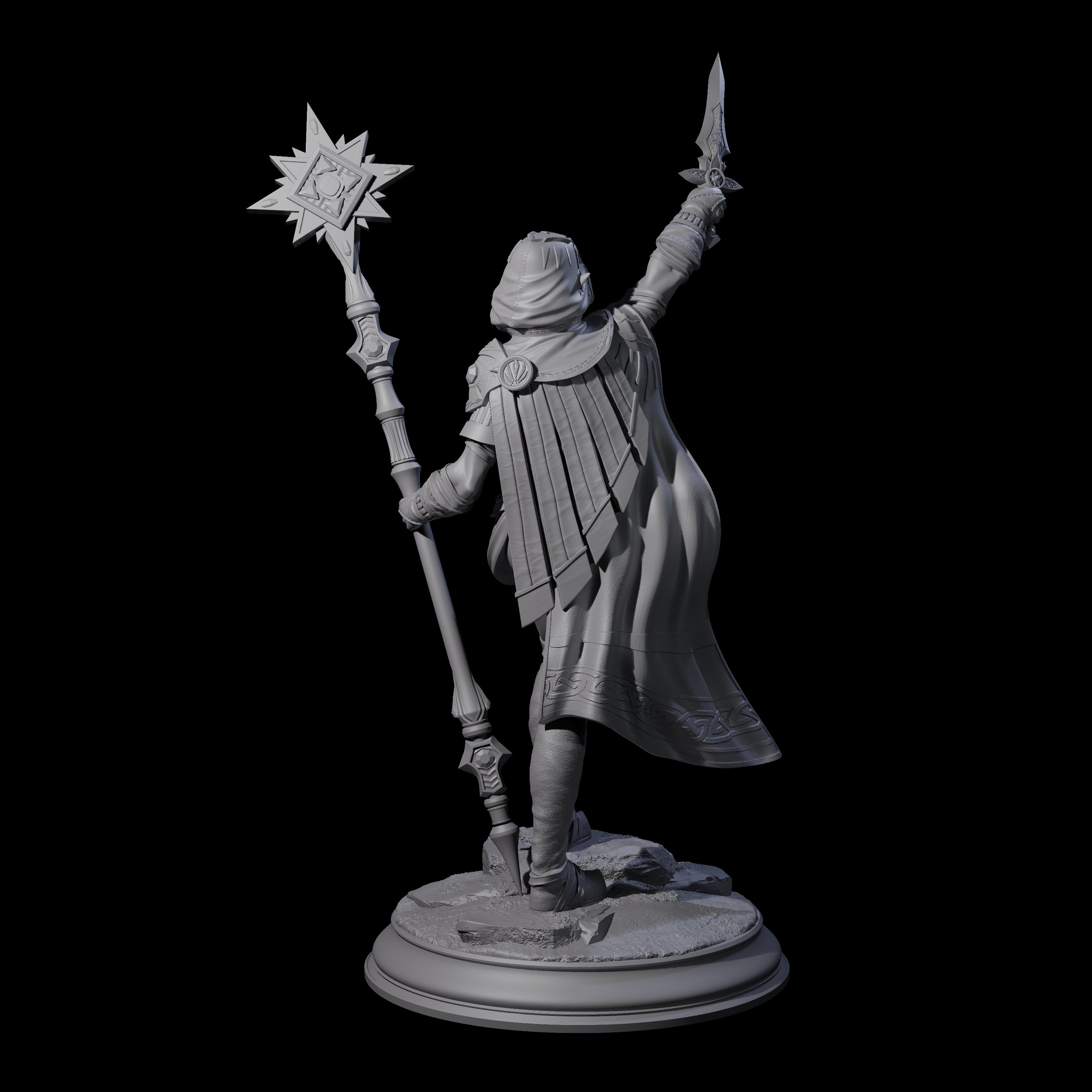 Ready To Sacrifice Elf Cleric Miniature for Dungeons and Dragons, Pathfinder or other TTRPGs