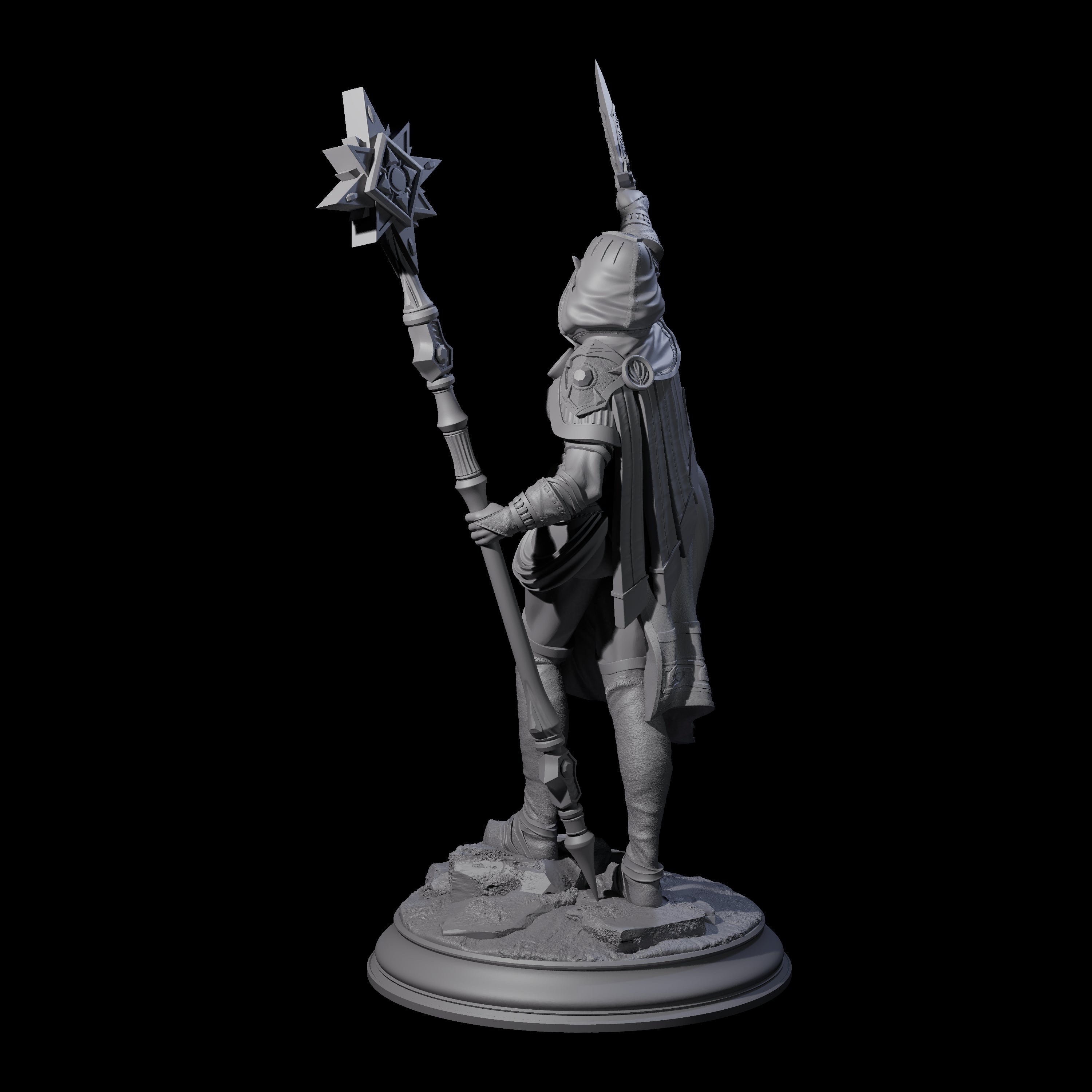 Ready To Sacrifice Elf Cleric Miniature for Dungeons and Dragons, Pathfinder or other TTRPGs