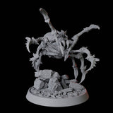 Rearing Giant Spider with Goblin Mount Miniature for Dungeons and Dragons, Pathfinder or other TTRPGs