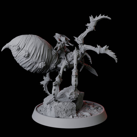 Rearing Giant Spider with Goblin Mount Miniature for Dungeons and Dragons, Pathfinder or other TTRPGs