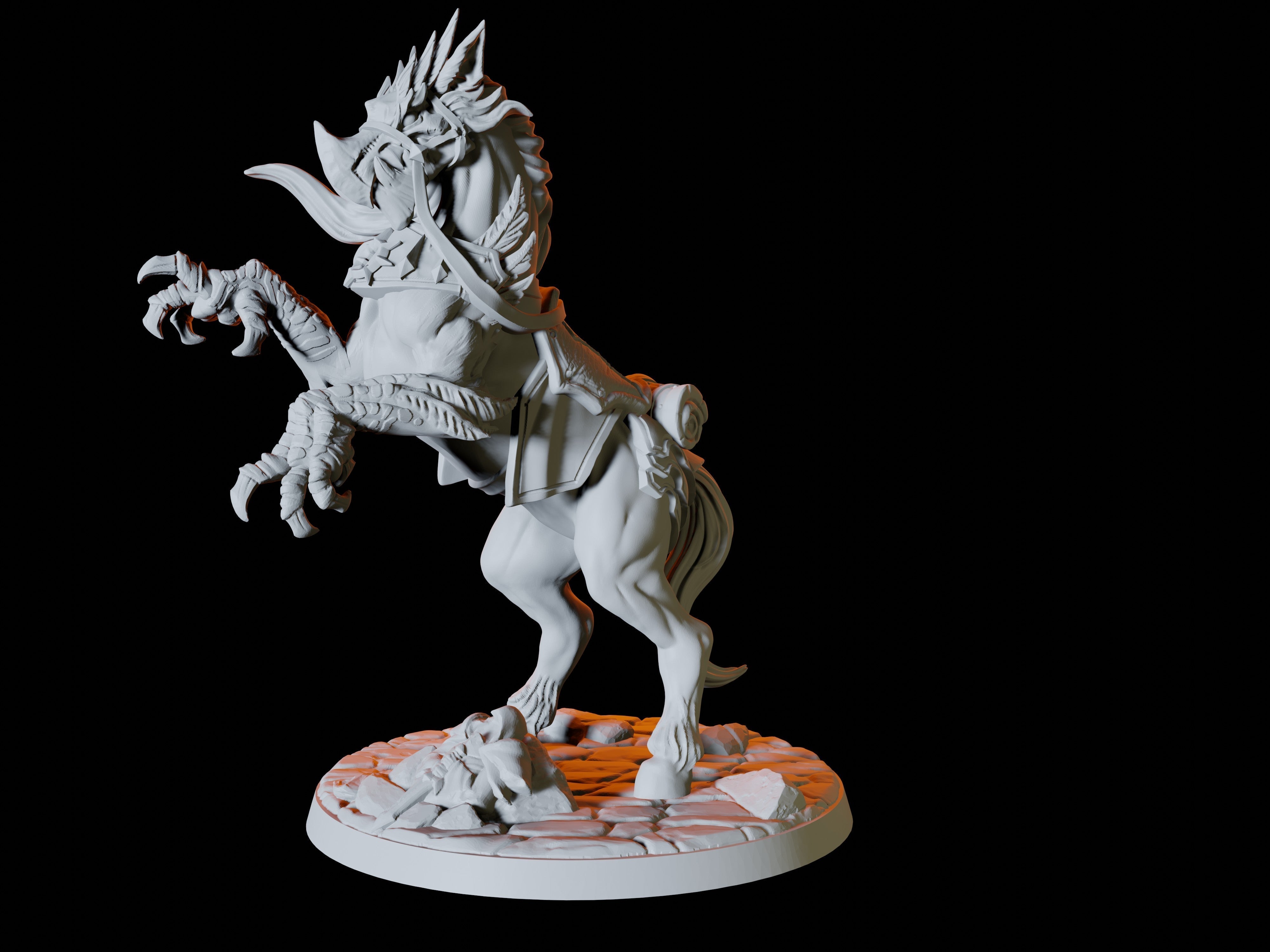 Rearing Griffon Miniature for Dungeons and Dragons - Myth Forged