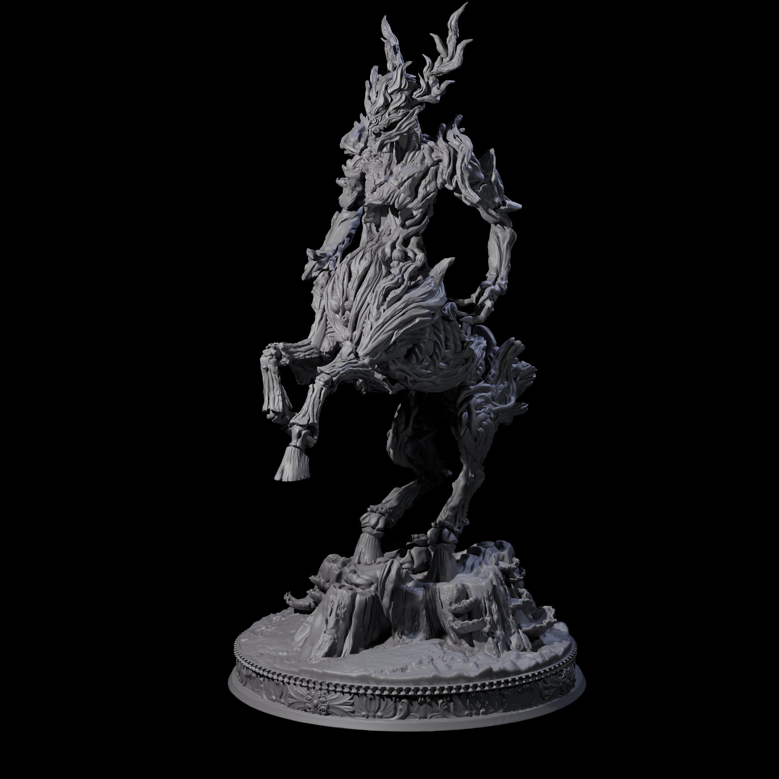 Rearing Twisted Tree Centaur Miniature for Dungeons and Dragons, Pathfinder or other TTRPGs