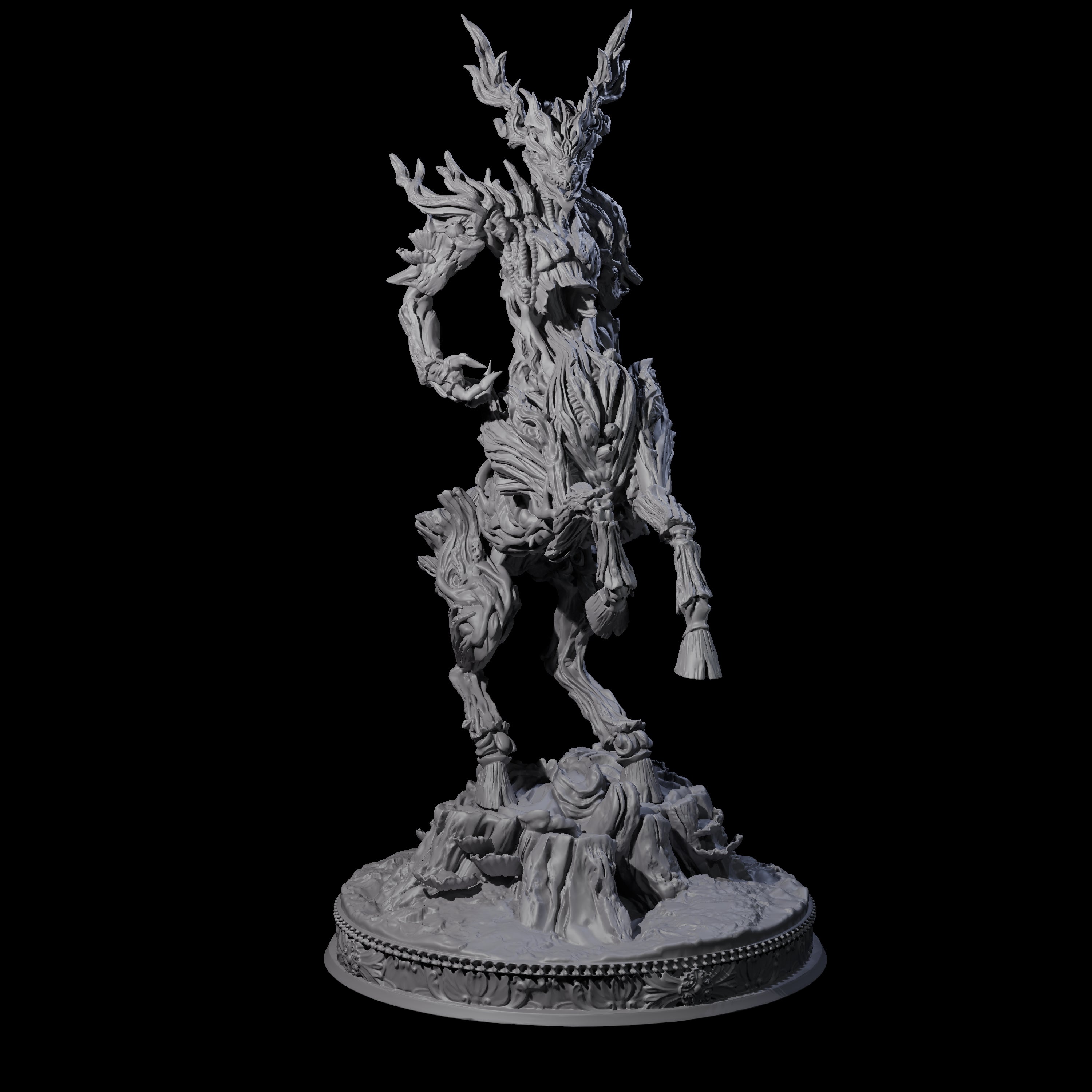 Rearing Twisted Tree Centaur Miniature for Dungeons and Dragons, Pathfinder or other TTRPGs