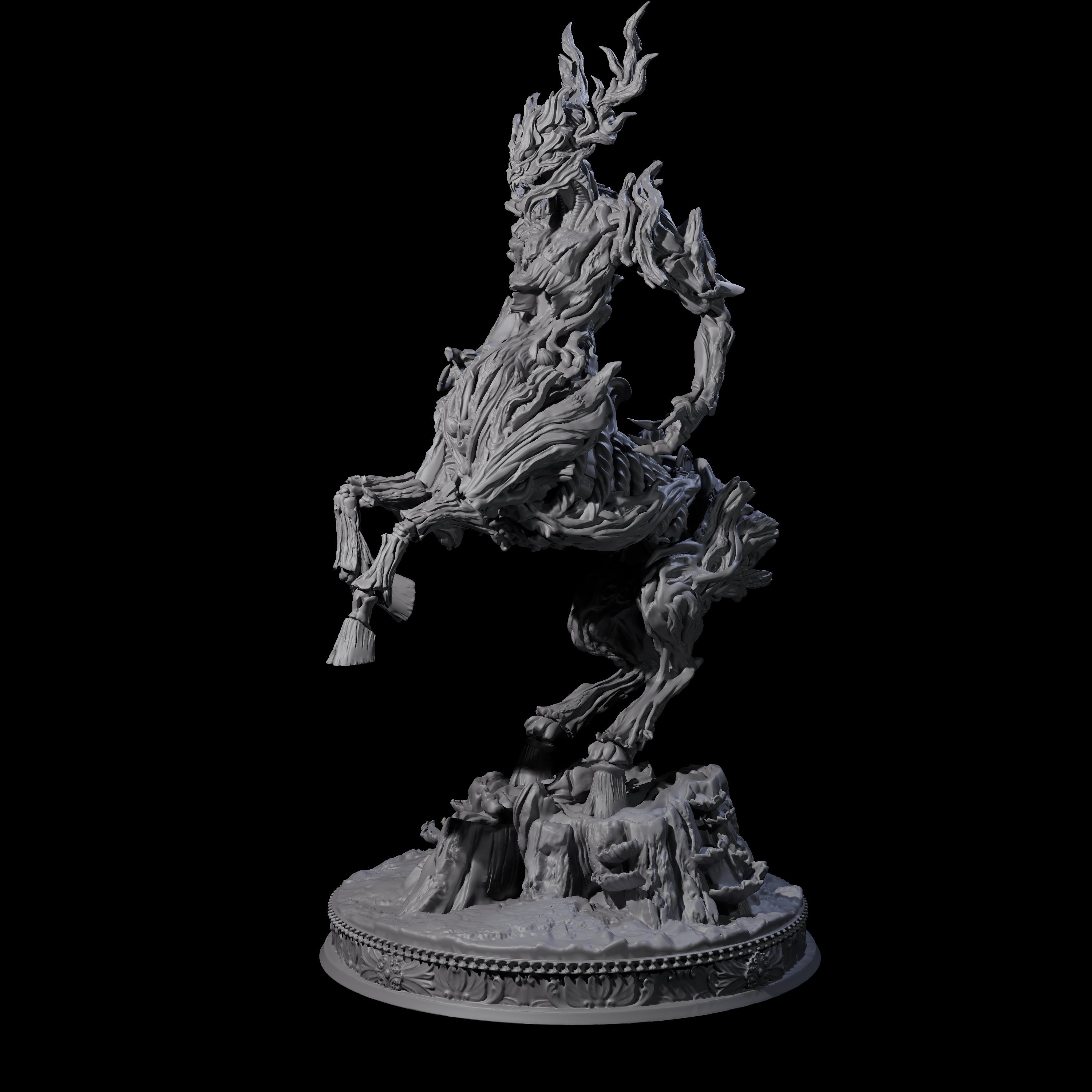 Rearing Twisted Tree Centaur Miniature for Dungeons and Dragons, Pathfinder or other TTRPGs