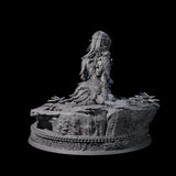 Reclining Wood Elf Princess Miniature for Dungeons and Dragons, Pathfinder or other TTRPGs